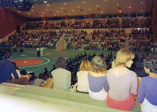 Women at the stadium