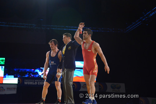 Masoud Esmailpoor Jouybari (Iran) vs Aleksandr Bogomoev (Russia)