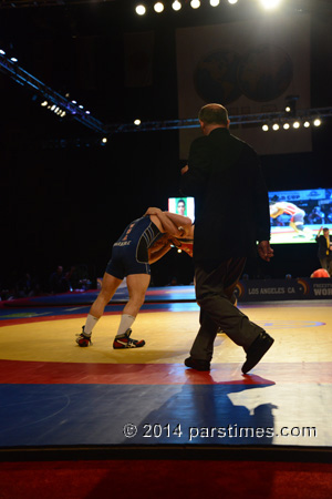 Mostafa Hosseinkhani (Iran) vs Nick Marable (USA) - LA Forum  (March 15, 2014) - by QH