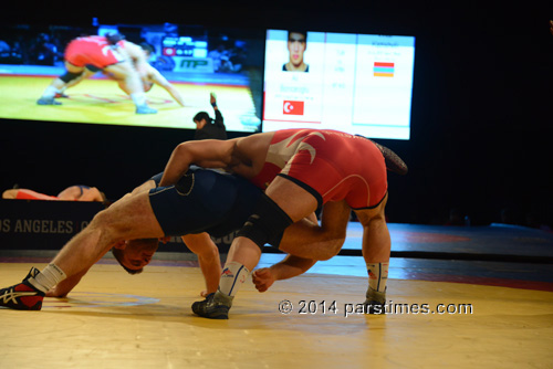 Komeil Ghasemi (Iran) vs Tervel Dlagnev (USA) - LA Forum  (March 15, 2014) - by QH