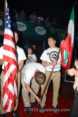 US & Iran Flags