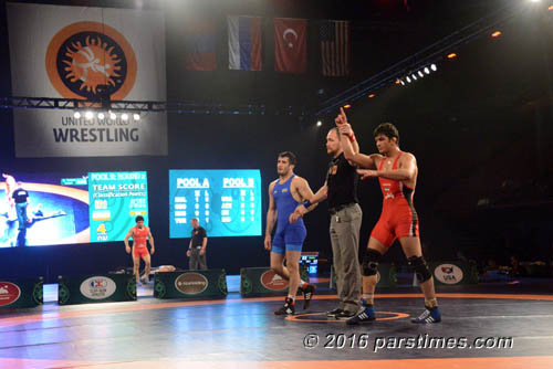 Hassan Yazdanicharati (Iran) dec. Ashraf Aliyev (Azerbaijan)