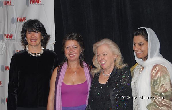 Christiane Amanpour, Sevgul Uludag (Cyprus), AP chief correspondent Edith Lederer , Afghan Journalist Farida Nekdaz  (October  16, 2008) - by QH