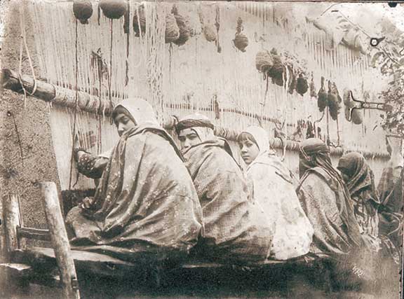 Women Carpet Weavers by Antoin Sevruguin